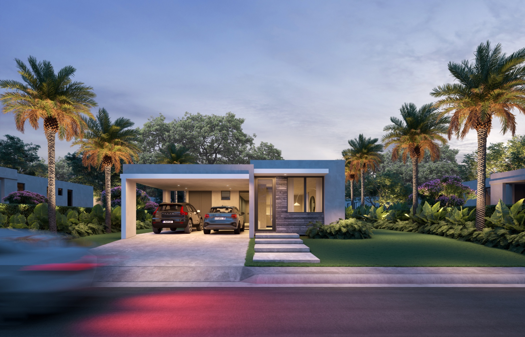 Fachada del modelo Amalia — casa nueva de 2 habitaciones en Humacao
