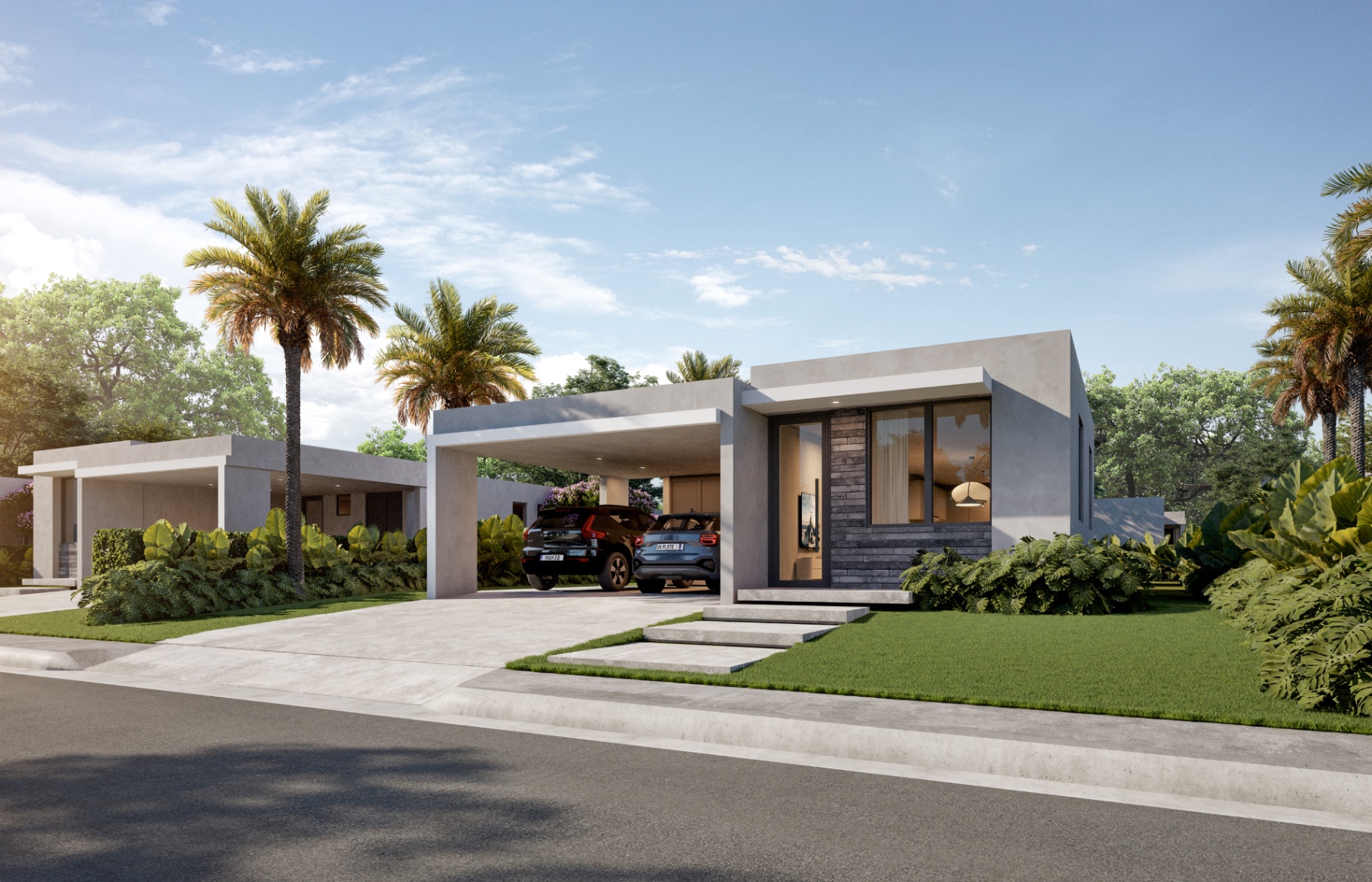 Fachada del modelo Isabella — casa nueva de 3 habitaciones en Humacao